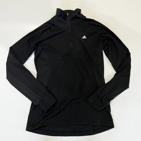 adidas Tops - Adidas Climalite Running Long Sleeve Top Women's Black Athletic Size Medium